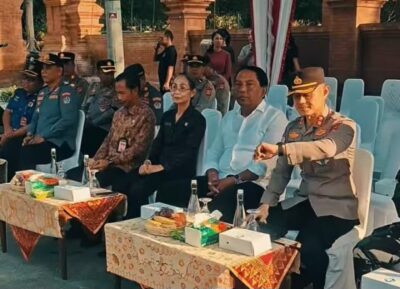 Ketua DPRD Badung Gusti Anom Gumanti Hadiri Latihan Simulasi Sispamkota Polres Badung