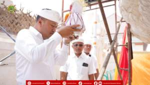 Pemkab Gianyar Gelar Upacara Rsigana dan Mlaspas, Sucikan Puspem Sebelum Difungsikan