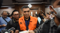 Mantan Wakil Menteri Imigrasi dan Pemasyarakatan periode 2024–2026, Silmy Karim di Pengadilan Tindak Pidana Korupsi pada Pengadilan Negeri Jakarta Pusat, Kamis (29/10/2026) - (Foto: Dok Antara)